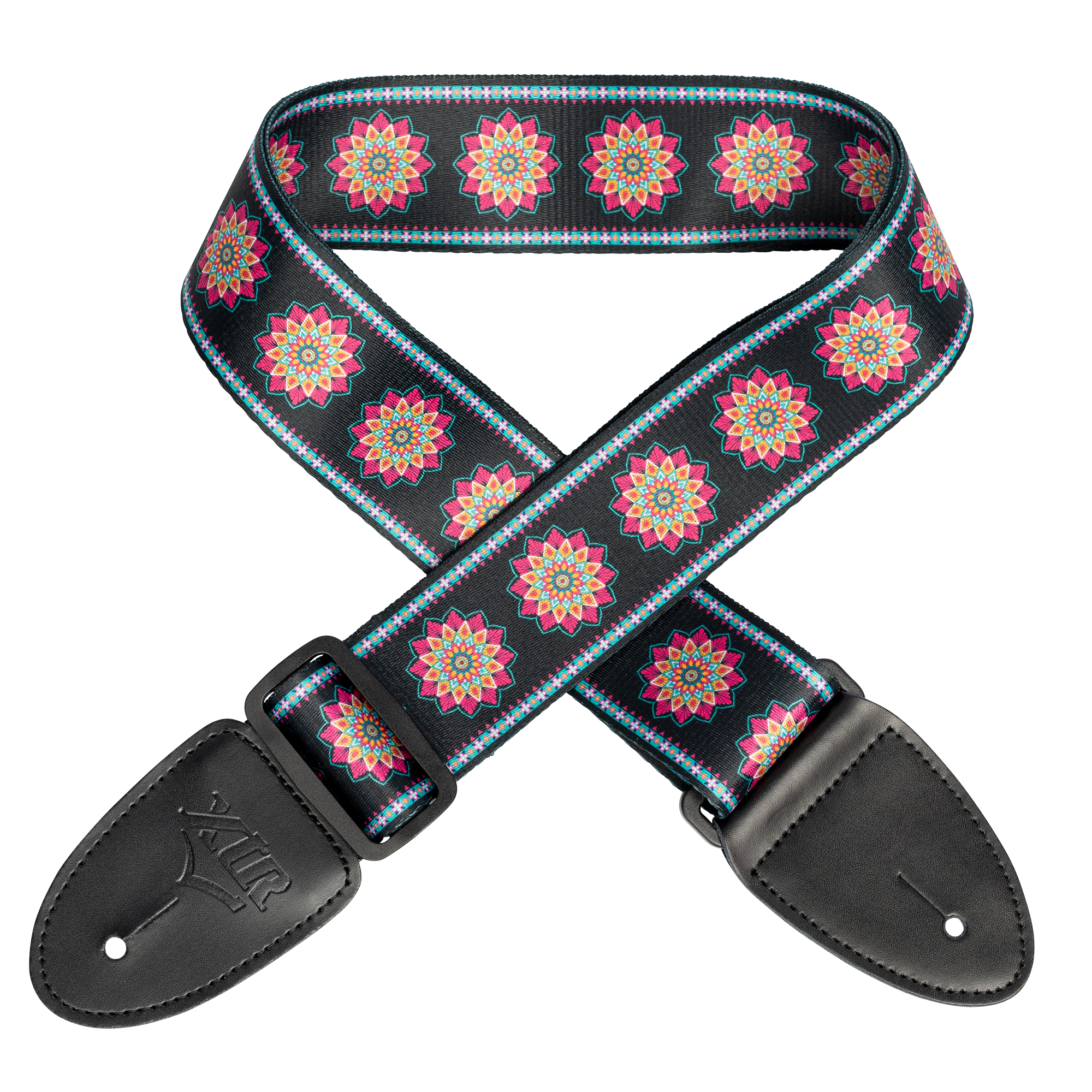 XTR | LS405 | Guitar Strap. Purple/black. XTR | LS405 | Guitar Strap. Purple/black.
